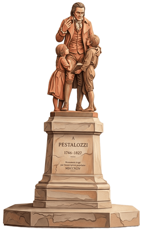 Statue de Pestalozzi, Yverdon-les-Bains